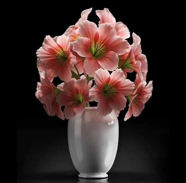 PINK AMARYLLIS 3D Model