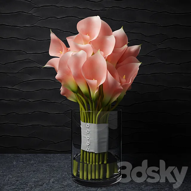 Pink callas 3D Model