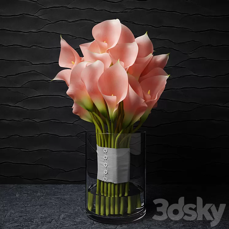 Pink callas 3D Model