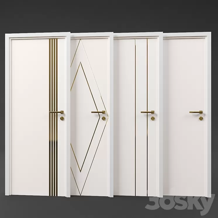 pink doors 3D Model