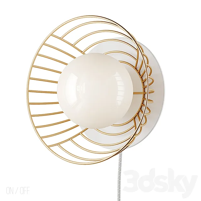 Pink Linework Metal Wall Sconce Free Download