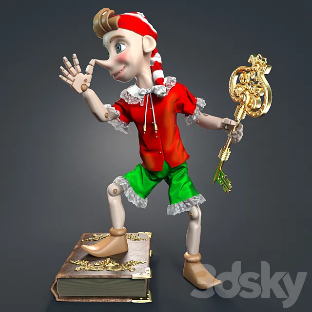 Pinocchio 3D Model