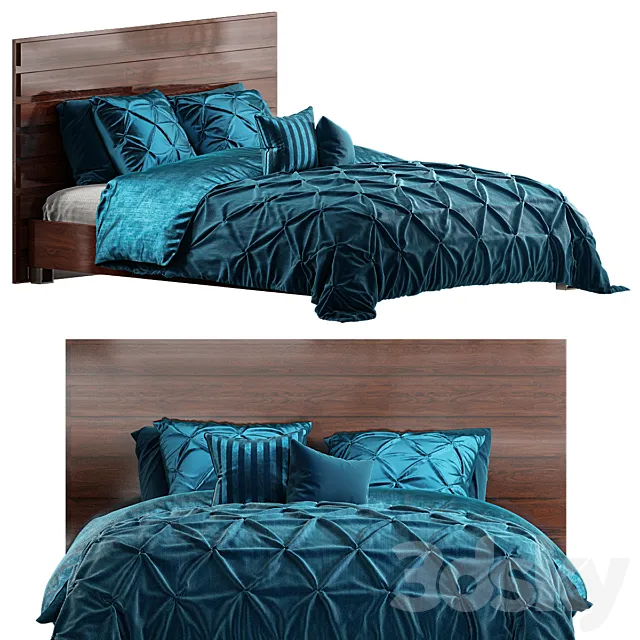 PINTUCK BED 3D Model