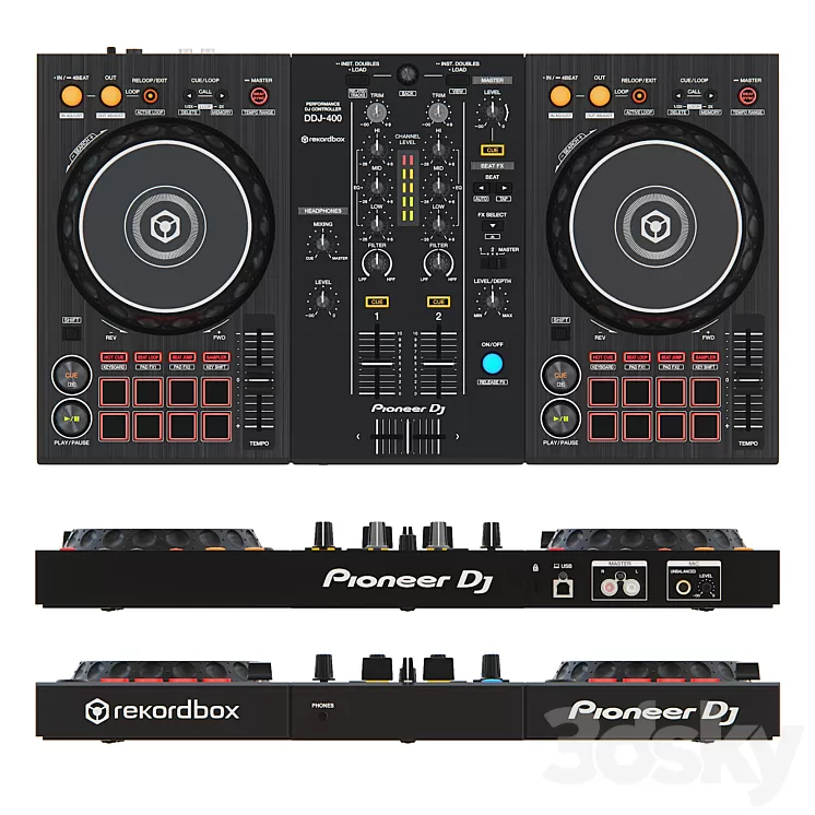 Pioneer DDJ-400 3D Model