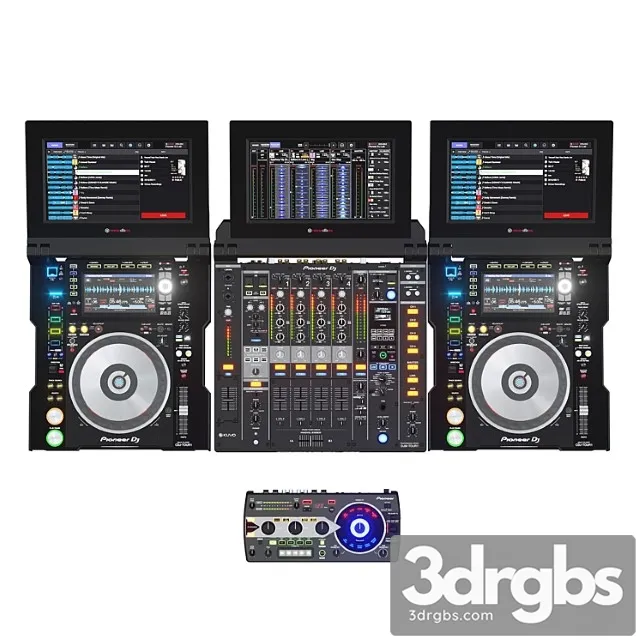 Pioneer DJ Collection 3D Model Free