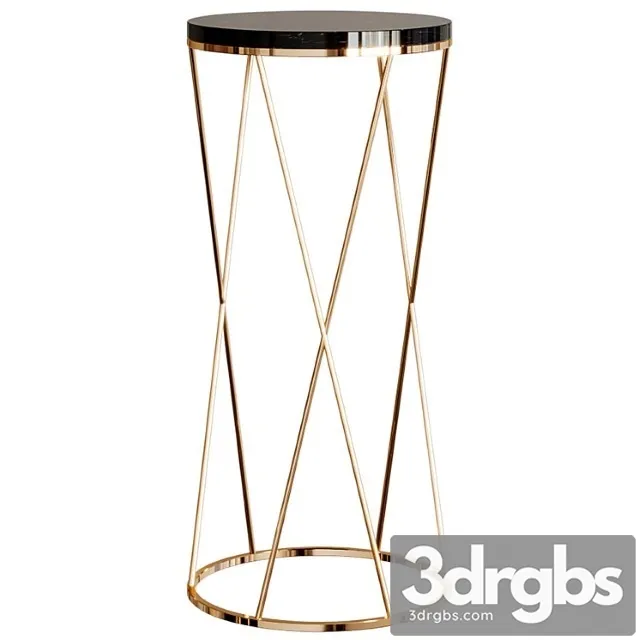 Pistavnaya Table With Marble Tabletop Coffee 3D Model Free