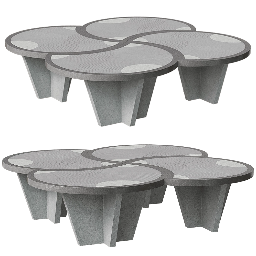 Pistore Marmi - Coffee table Kimono 3D Model