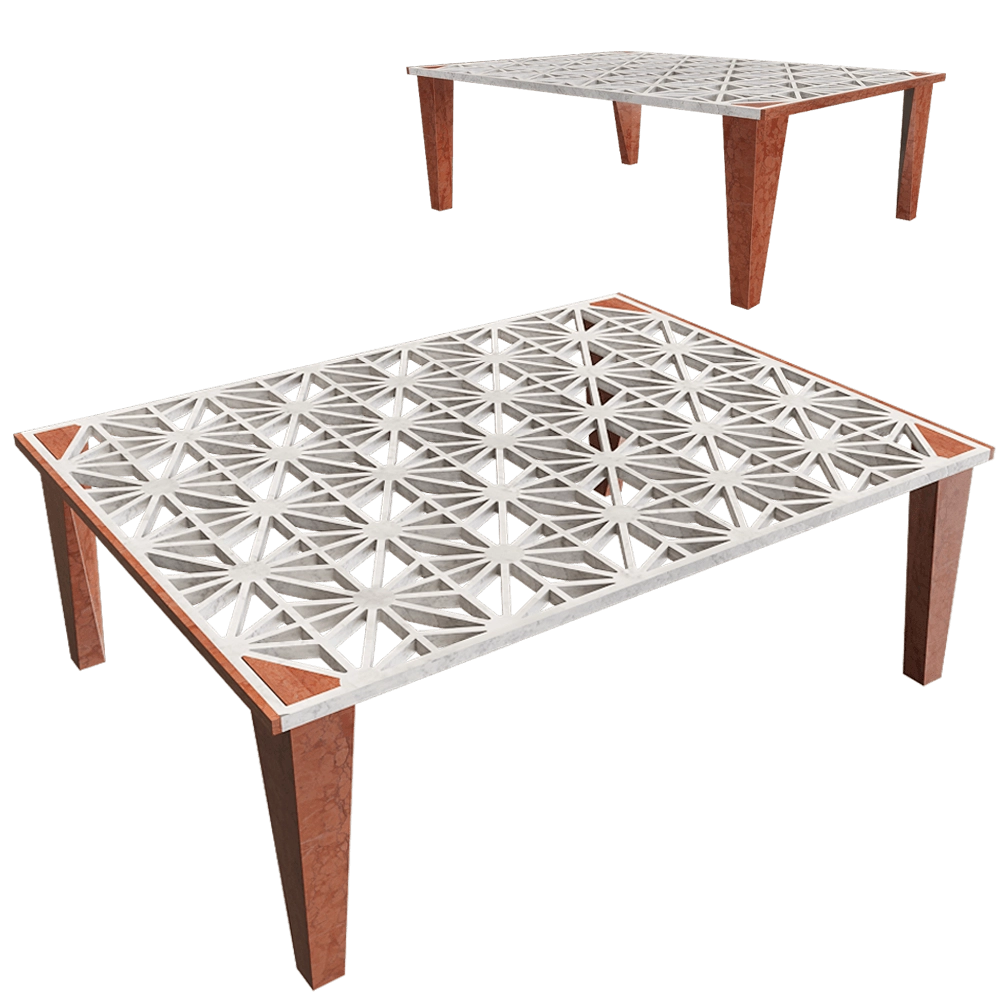 Pistore Marmi - Low side table Lace 3D Model