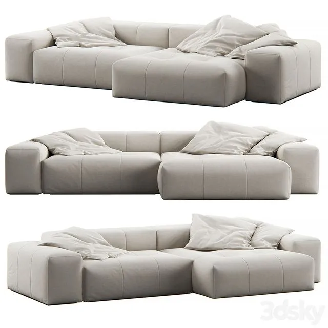 Pixel Corner Sofa by Saba 3D Model