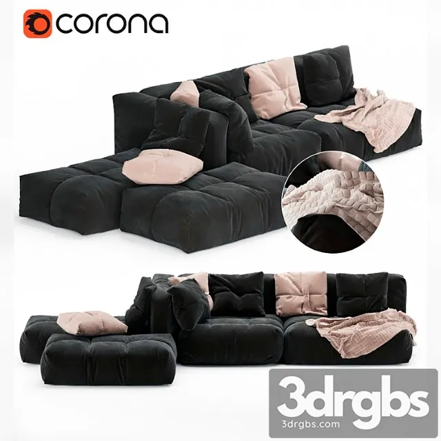 Pixel sectional sofa 2 3D Model Free