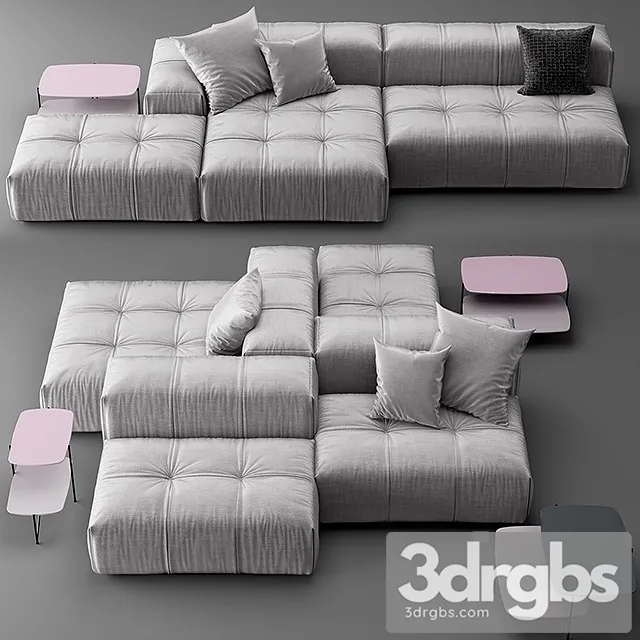 Pixel Sofa 3D Model Free