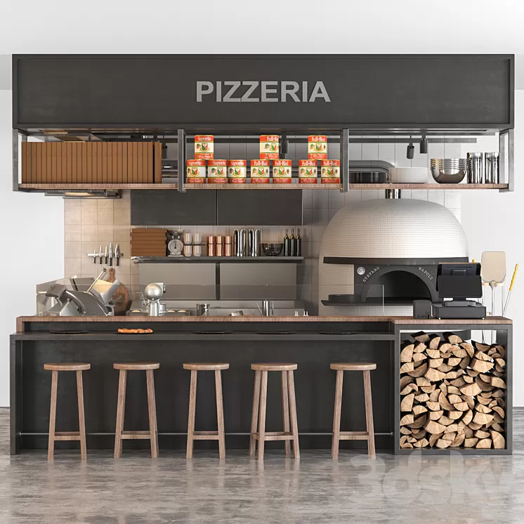 Pizzeria 3D Model Free