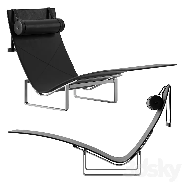 PK24 chaise longue by Fritz Hansen 3D Model
