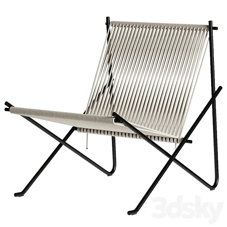 PK4 Lounge Chair by Fritz Hansen 3D Model Free