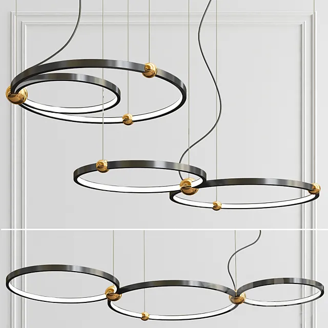 Planetary Belt Pendant Lamp 3DModel