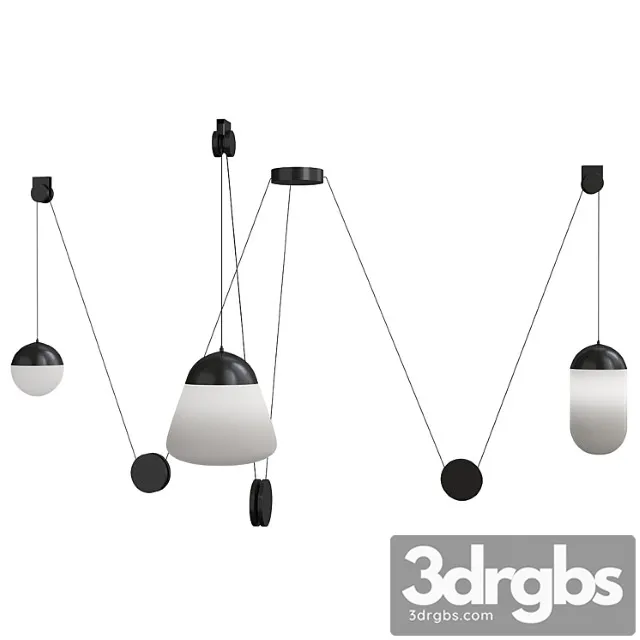 Planets Pendant Light 3D Model Free