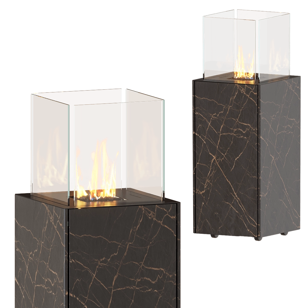 Planika - Fireplace Porto Gris 3D Model