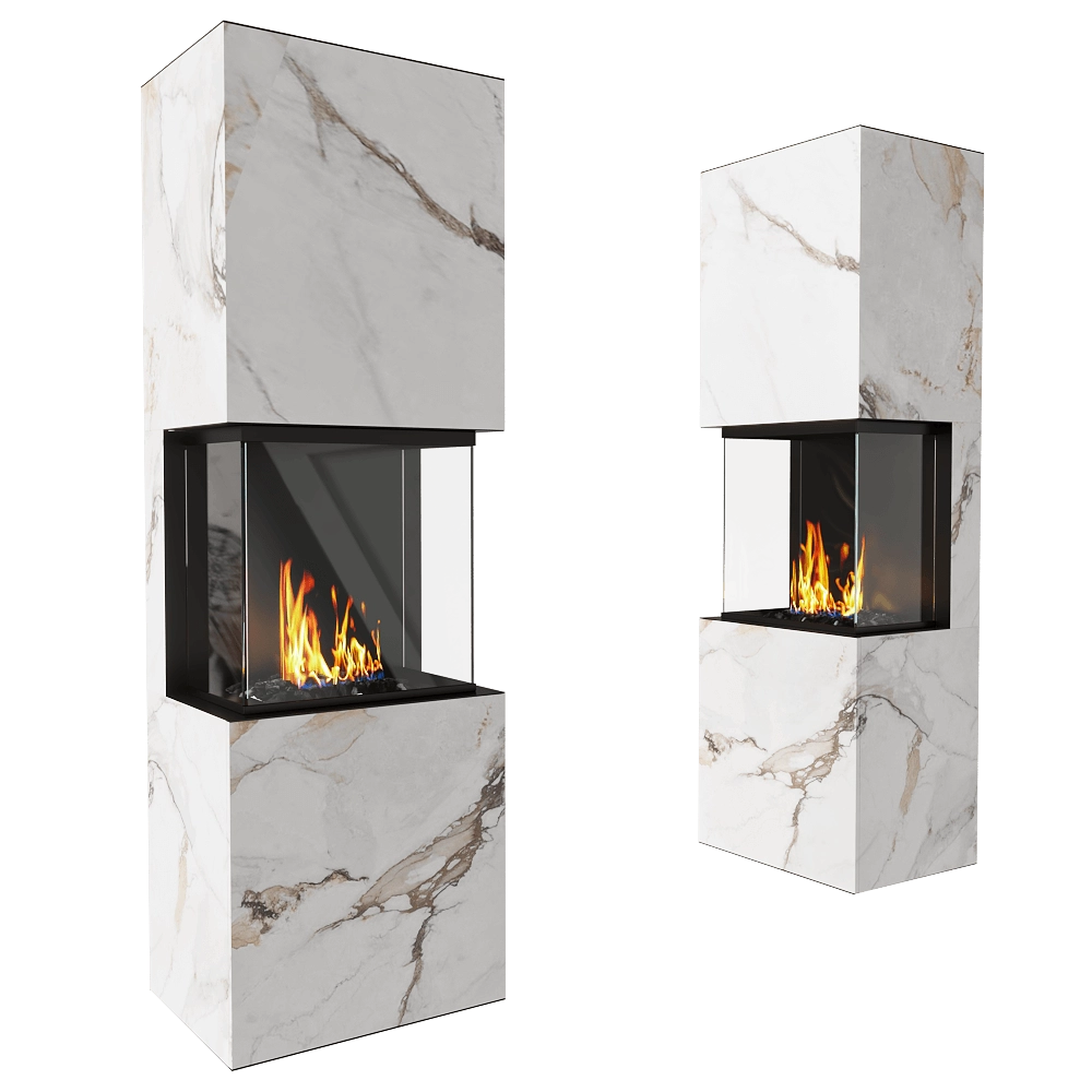 Planika - Fireplace Rock Laurent 3D Model