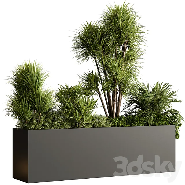 Plant Box - Outdoor Plants 580 3D Model
