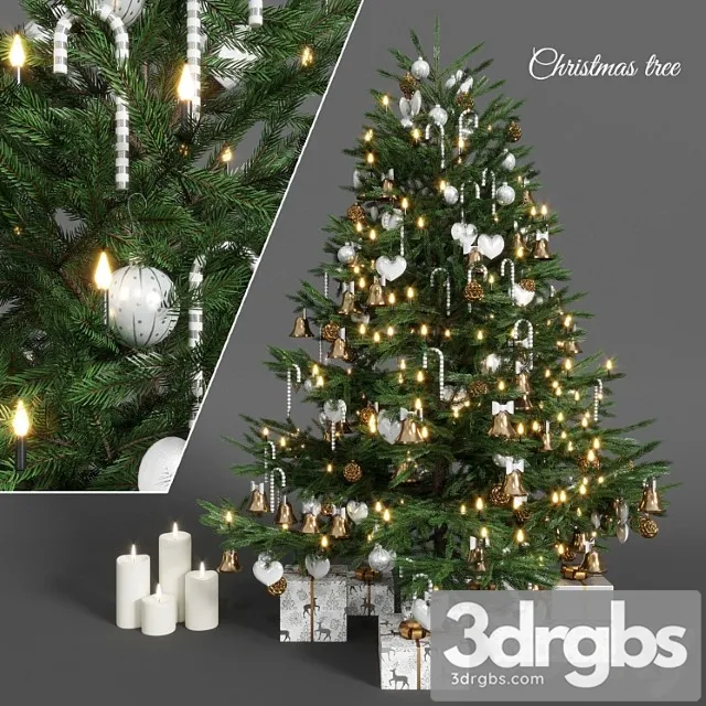 Plant Christmas tree 3D Model Free