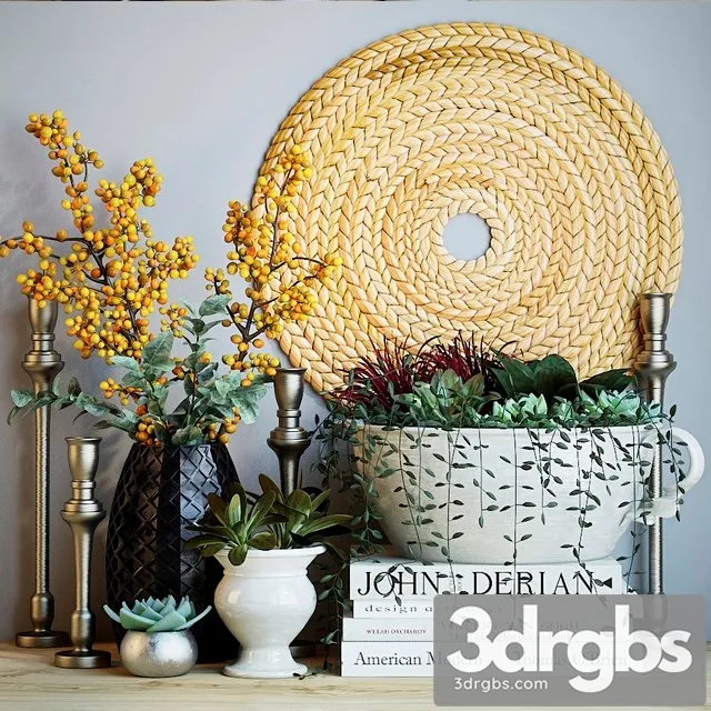 Plant Decor Set 2 3D Model Free