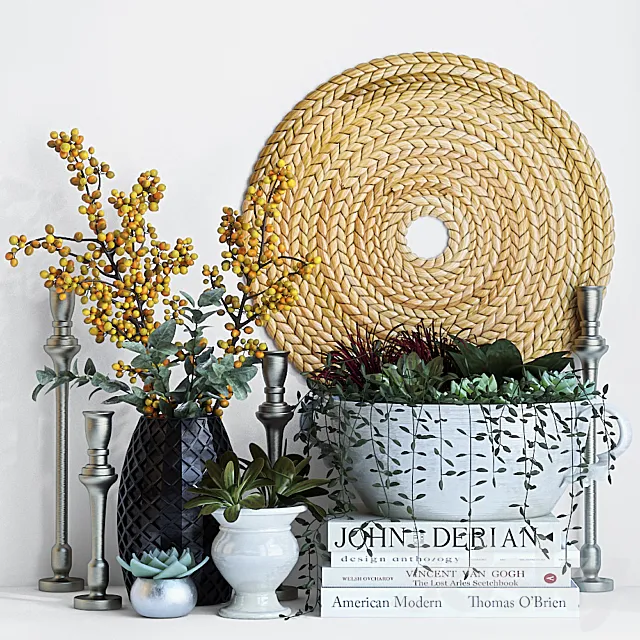 Plant decor set - 2 3DModel