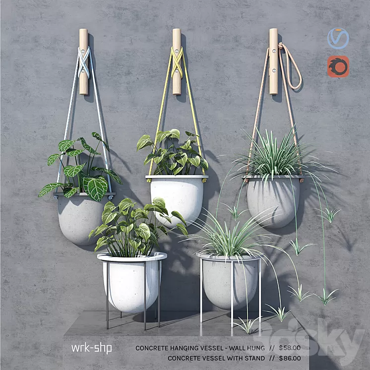 plant set 3D Model