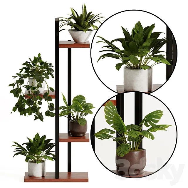 Plant stand flower pot 3D Model
