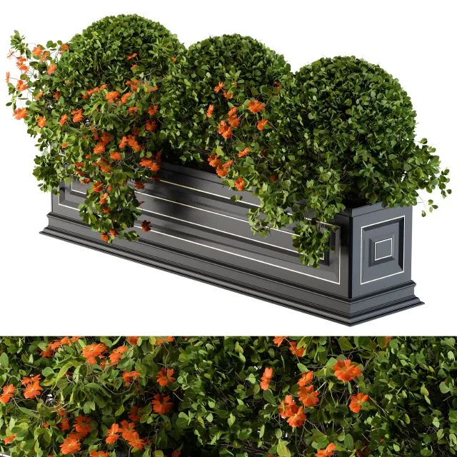 Planter Box For Windows Classic 3D Model