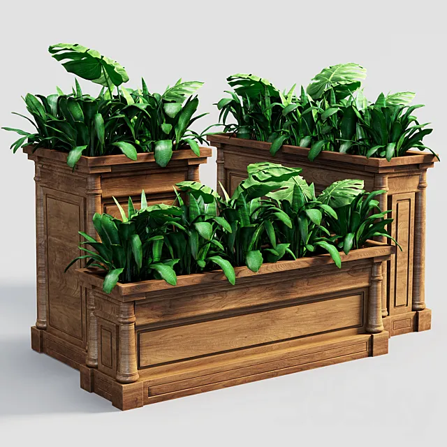 Planter set 1 3D Model
