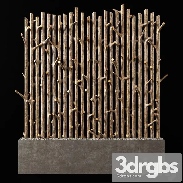 Planter thick branch fundament n3 3D Model Free