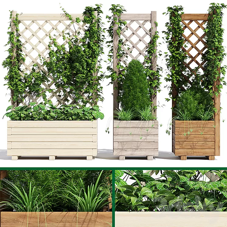 Planter with trellis