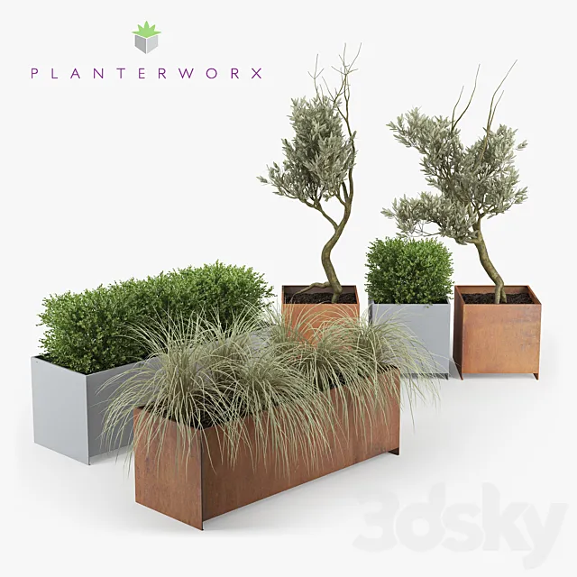 Planterworx - RANCH TRUE SQUARE. 3D Model