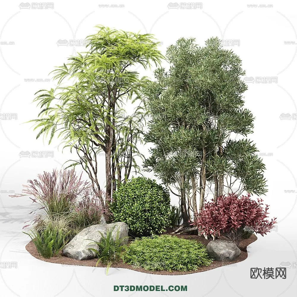 PLANTS - BUSH - VRAY / CORONA - 3D MODEL - 266