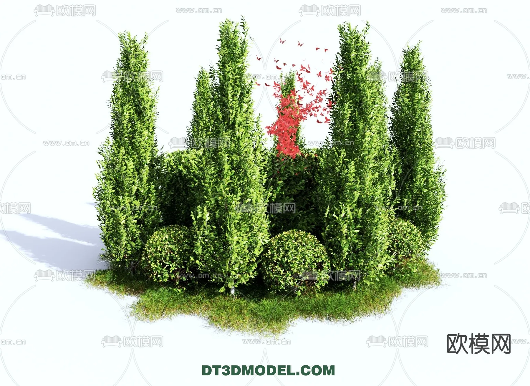 PLANTS - BUSH - VRAY / CORONA - 3D MODEL - 298