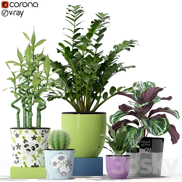 Plants collection 231 3D Model