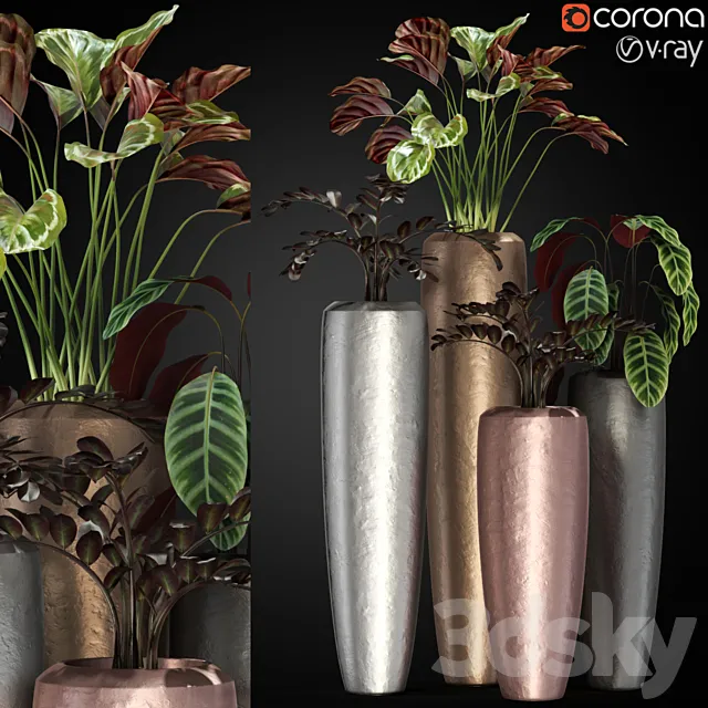 Plants collection 272 Fleur ami LOFT 3D Model