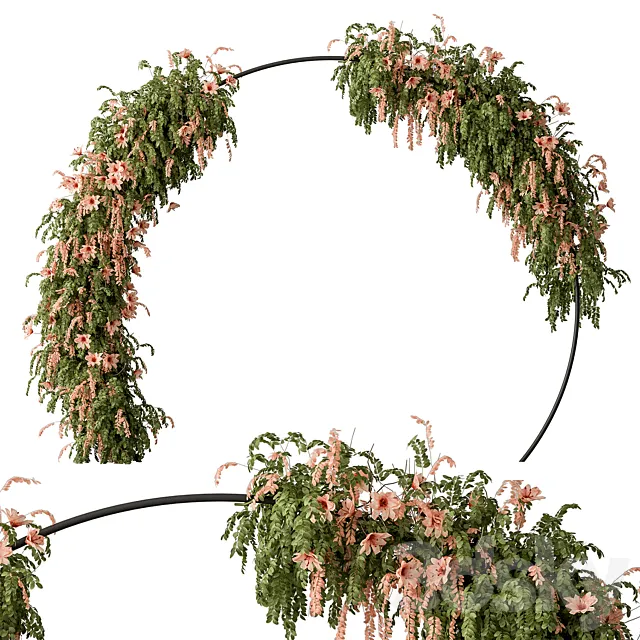 Plants pergola - Outdoor Plants 493 3D Model