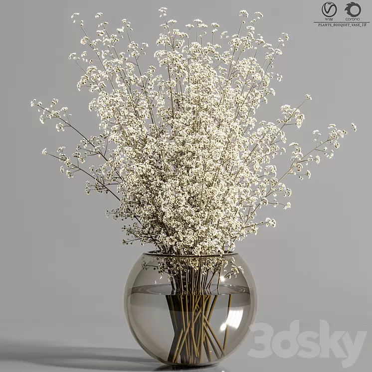 plants_bouquet_vase_18 3D Model