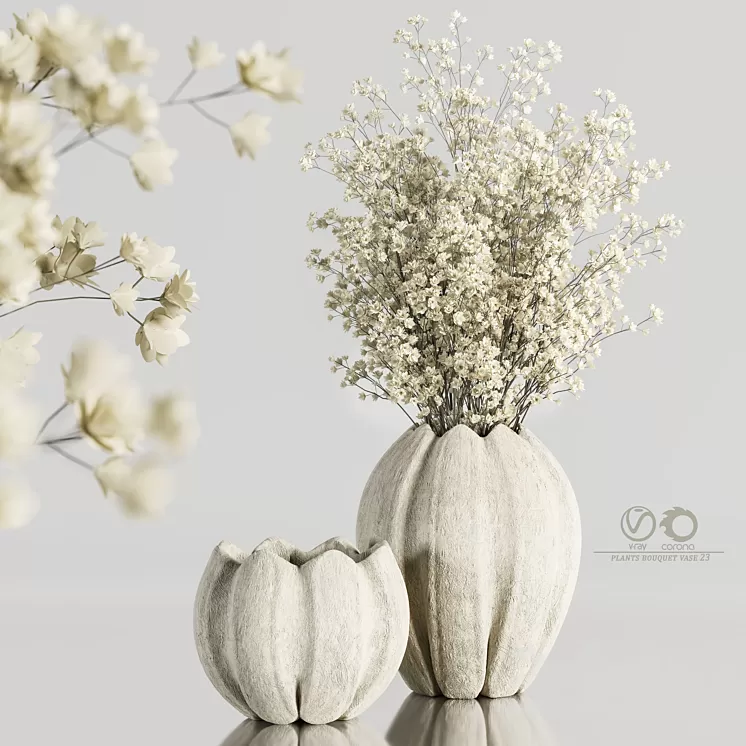 plants_bouquet_vase_23 3D Model Free