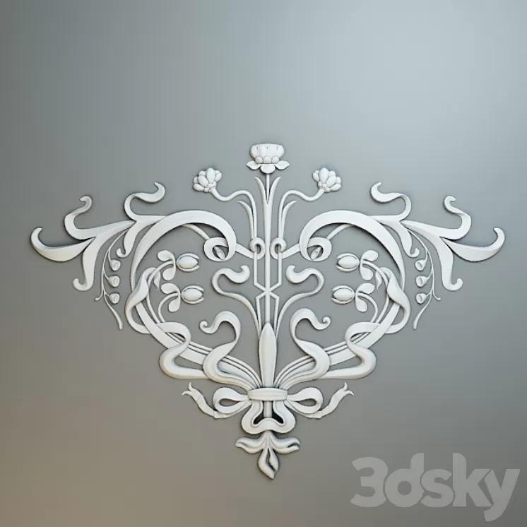 Plaster Ceiling Pattern 3D Model