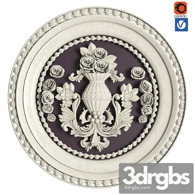 Plaster Flower 19 3D Model Free