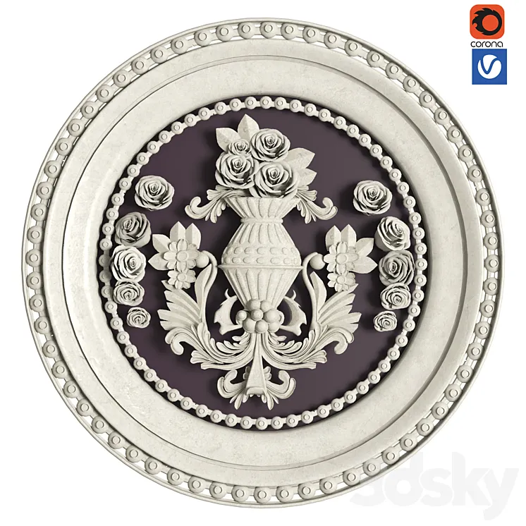 plaster flower 3D Model Free