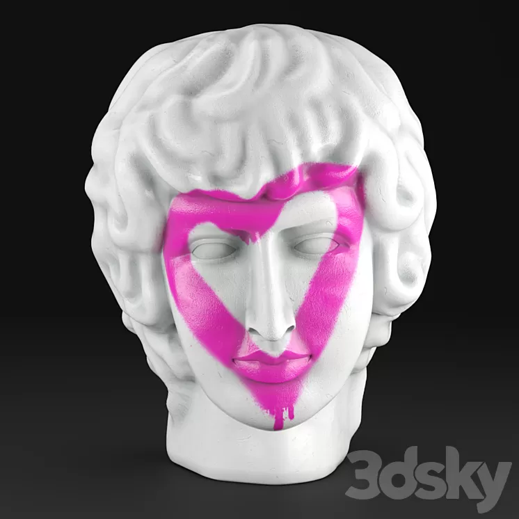 Plaster Head Antinous