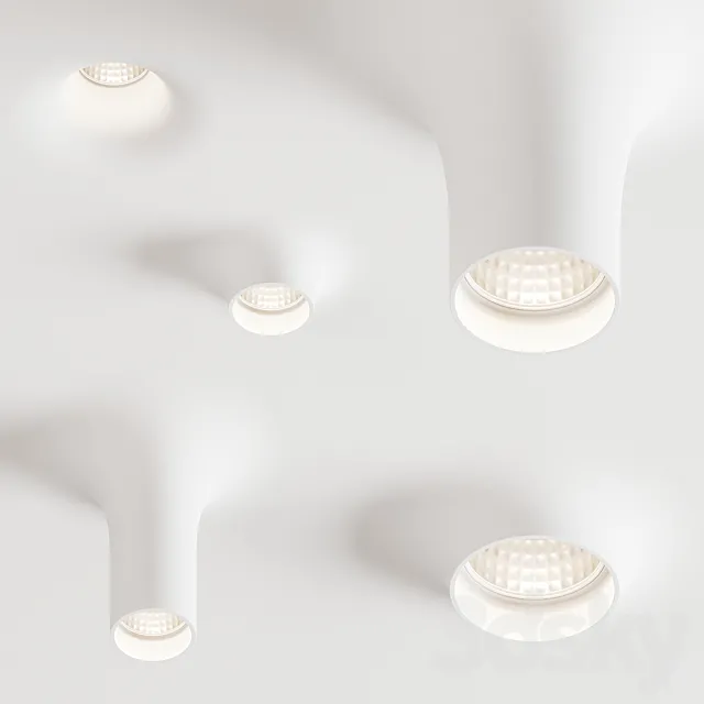 Plaster lamps 9010 Novantadieci 3D Model