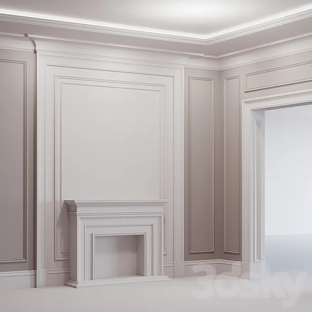 Plaster stucco 3D Model
