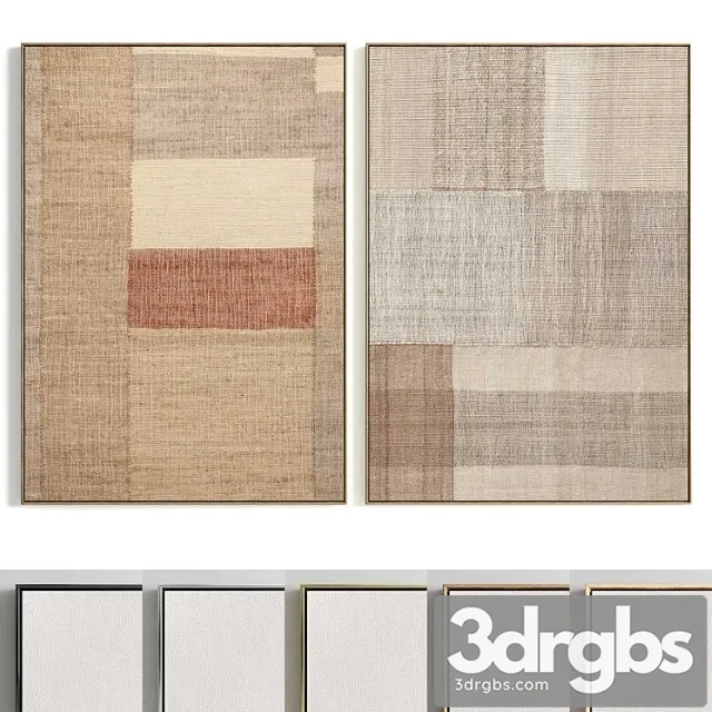 Plaster Two Photo Frame T 325 3D Model Free