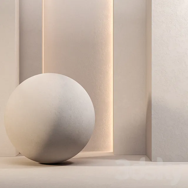 Plaster Wall Texture 4k - Seamless - Tileable 3D Model