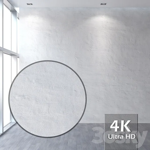 Plastered brick wall 58 3D Model