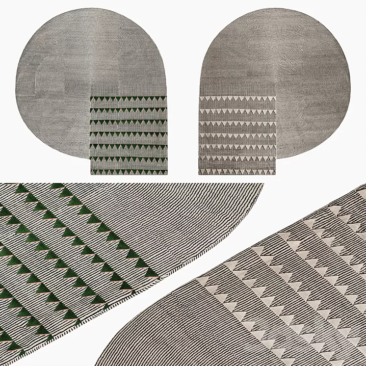 Plasterworks C Rug by CC Tapis 3D Model